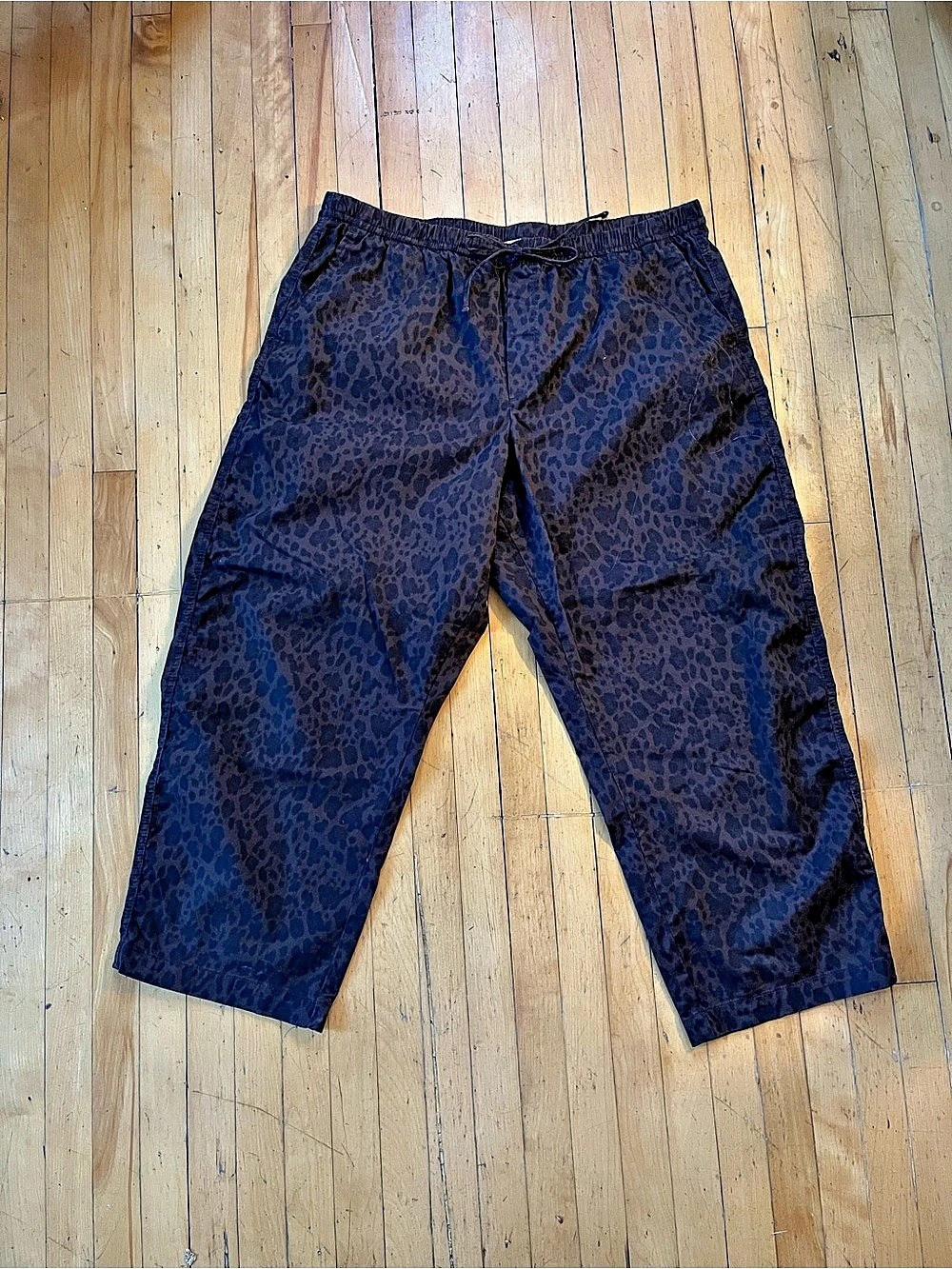 Gap Leopard Print Easy Barrel Pants XL New